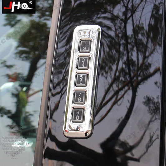 Chrome Car Door Lock Password Panel Cover Trim Decor for Ford F150 2017-2019 NEW