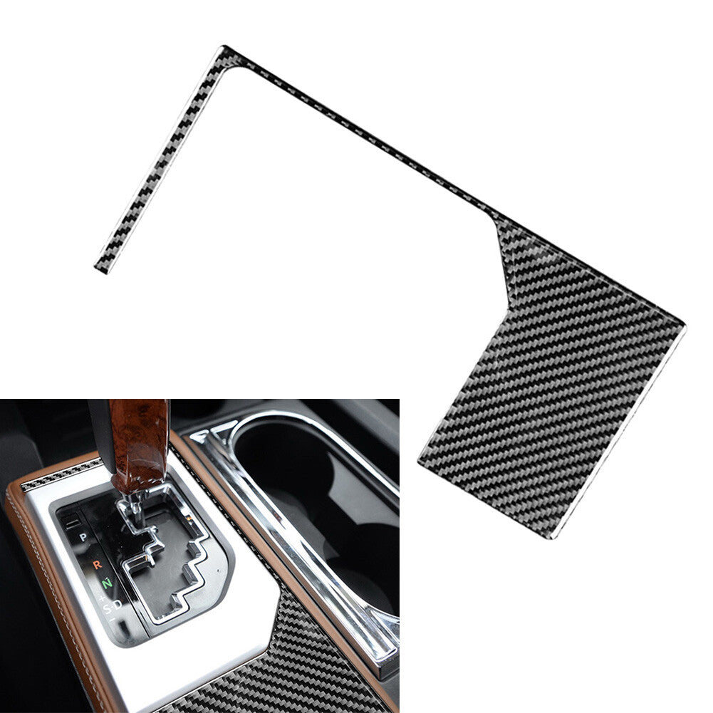 Carbon Fiber Gear Shift Panel Outer Frame Trim for Toyota Tundra 2014-2021 2019