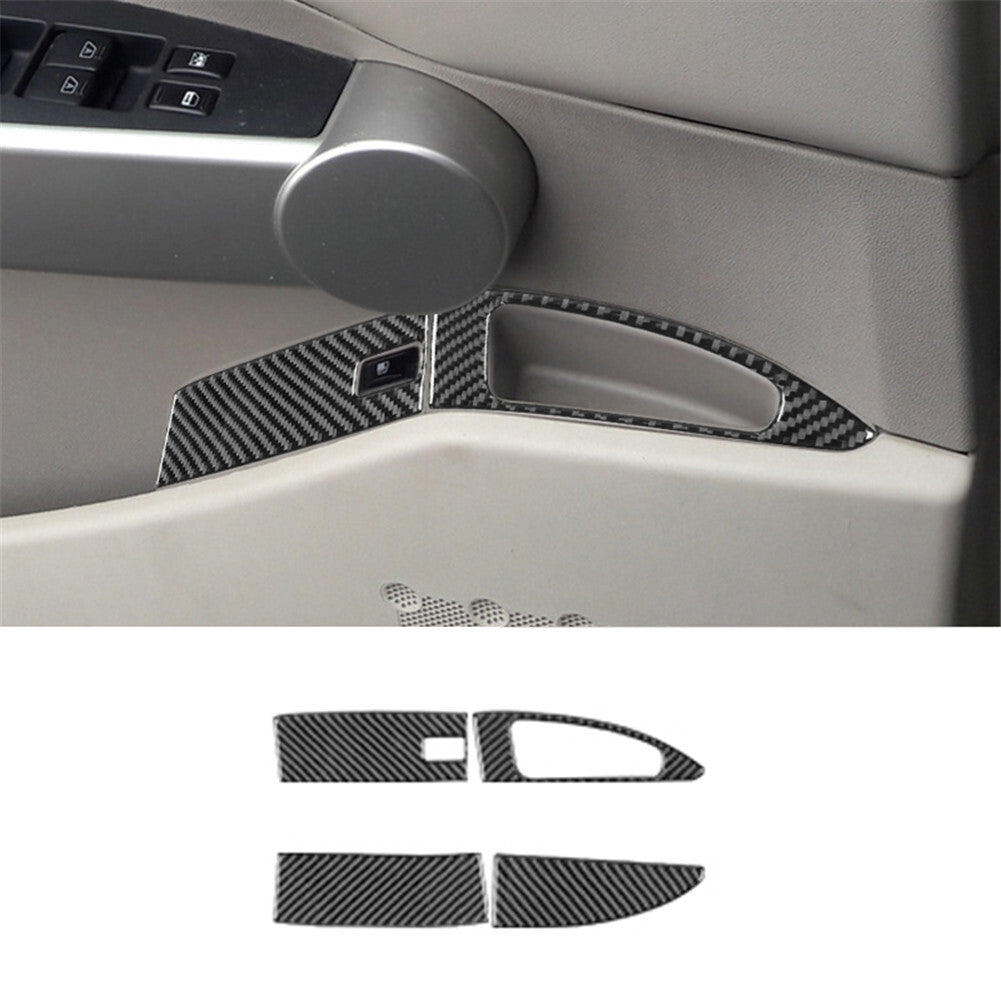 4Pcs Fuel Tank Cap Switch Button Trim Cover for Nissan Quest 2004-2006 Type A