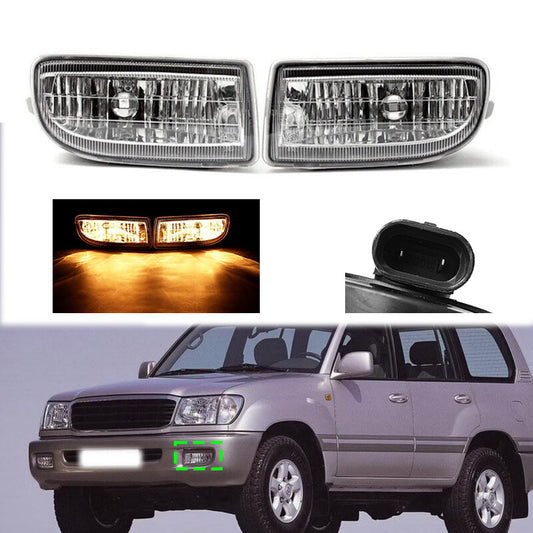 1 Pair Front Bumper Fog Light Driving Lamp for Toyota for Land Cruiser 1998-2007