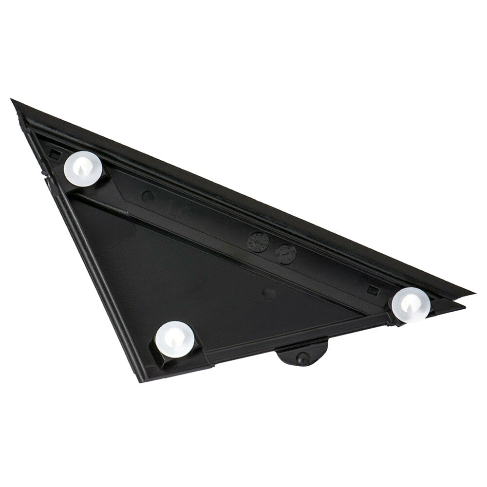 Gloss Black Left for 2012 2013-19 for FIAT 500 Front View Mirror Triangle Plate Trim