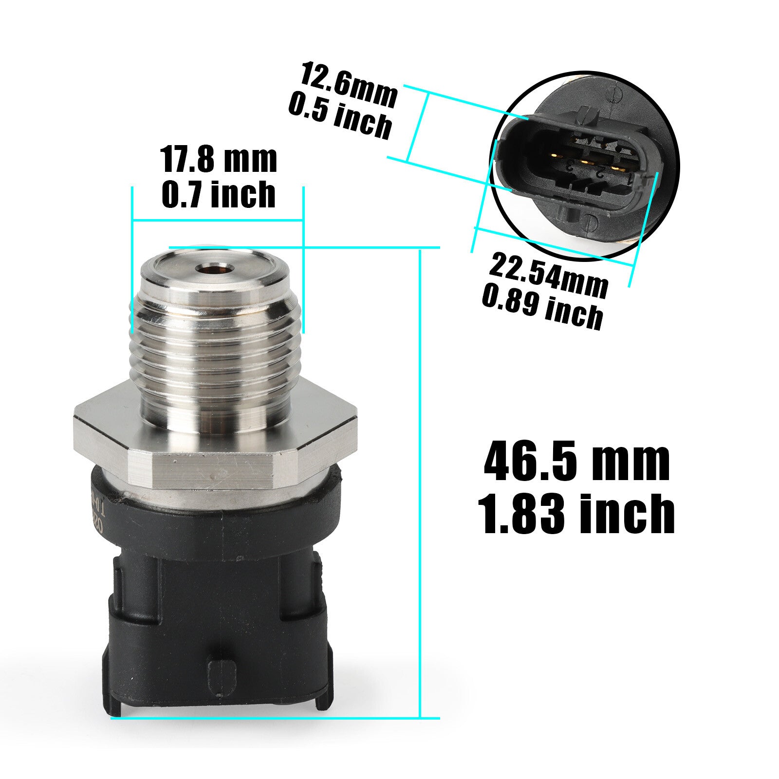 Suitable for ' new fuel rail high-pressure sensor 0061537828 0281002907