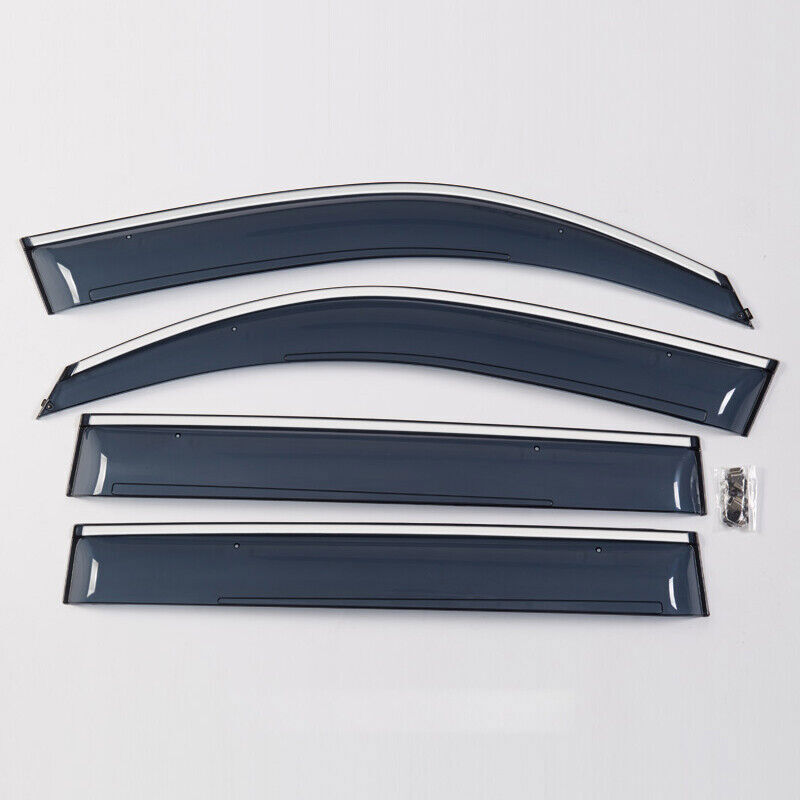 Window Visor Sun Rain Deflector W/Stainless Steel Trim for Honda CRV 2017-2022