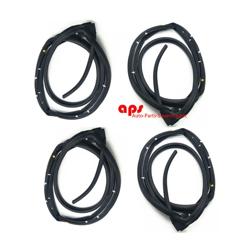 Suitable for 1998-2002 for Honda Accord door weatherstrip 4-piece Slence open-end washer on the door.