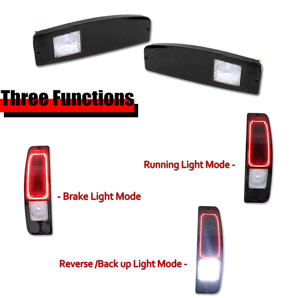 Smoke lens LED tail brake lights for 1967-1972 for Ford trucks and 1967-1977 for Ford Mustangs.