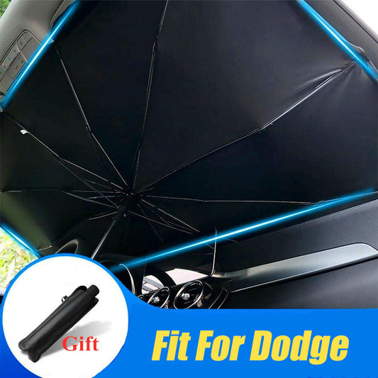 for Dodge Large Car Windshield Umbrella Sunshade Foldable Heat UV Block Visor