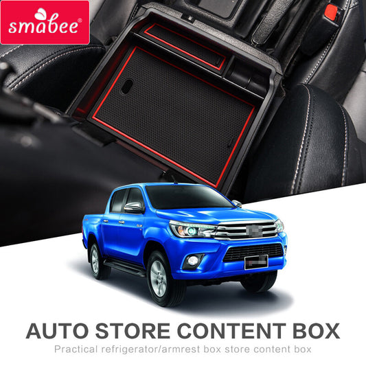 Armrest Storage Box for Toyota Hilux SR5 2015 ~ 2022 REVO Fortuner Accessories