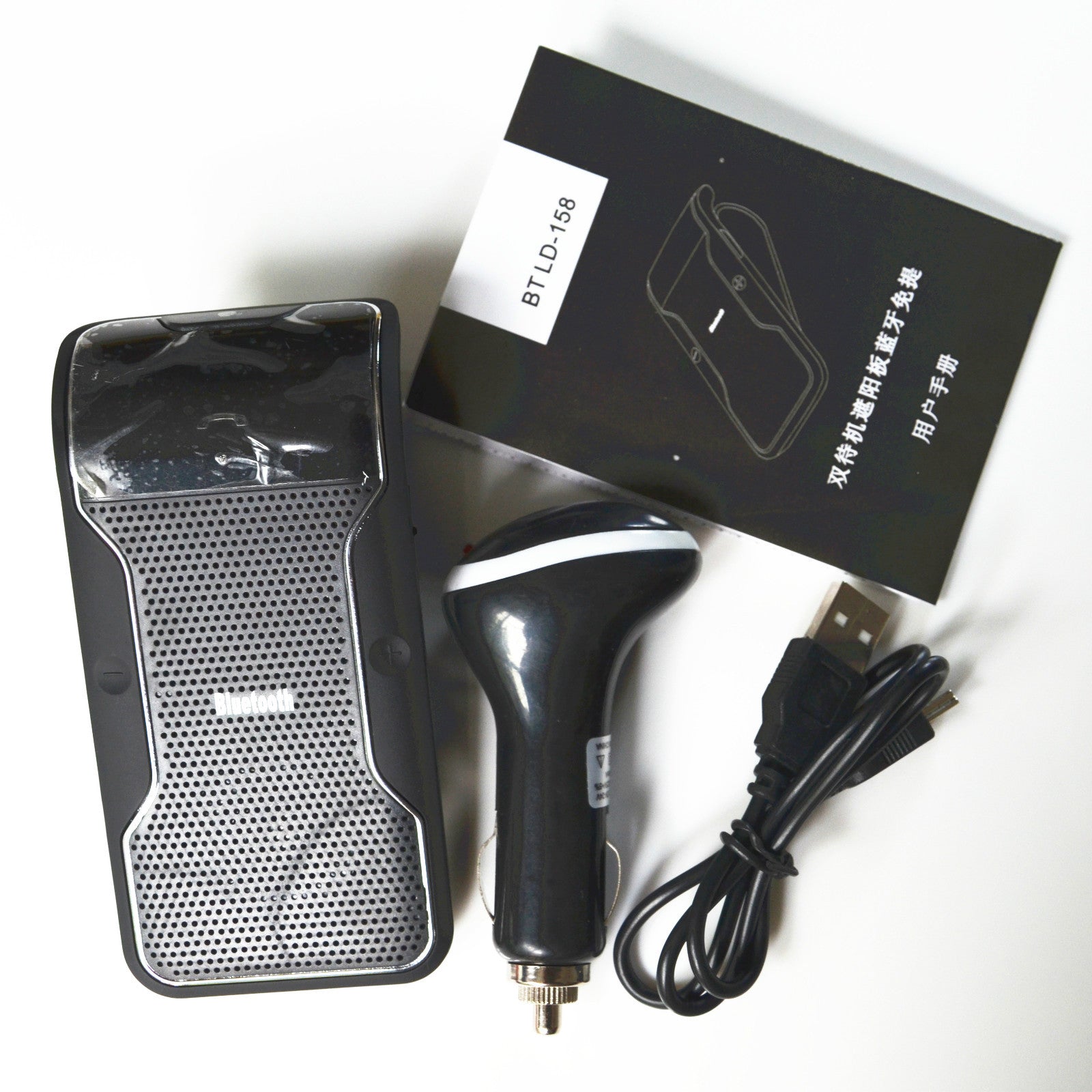 Car Sun Clip Multipoint Wireless Bluetooth Hands Speakerphone