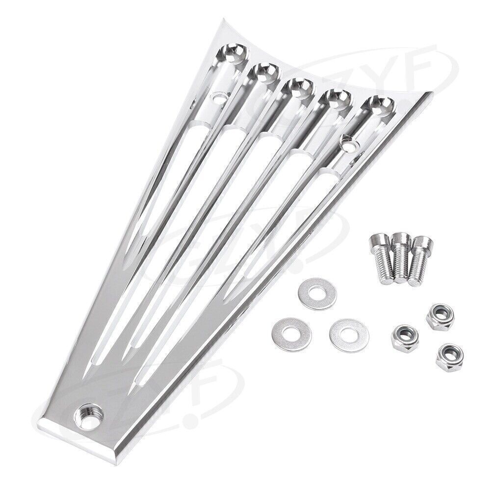 Billet Frame Grill Cover Grille Silver for Harley Touring FLHR FLHX Motorcycle