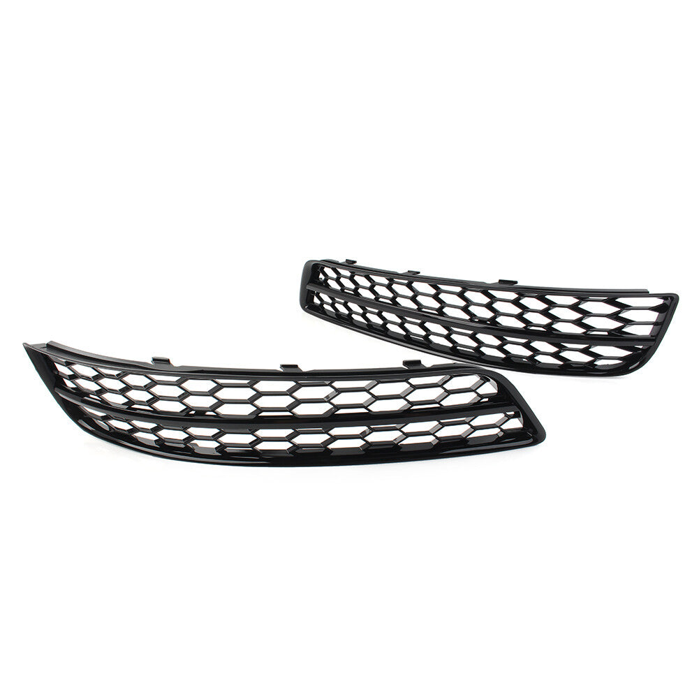 Pair Front Bumper Honeycomb Fog Light Grille Cover for Audi A3 8P 2009-2013