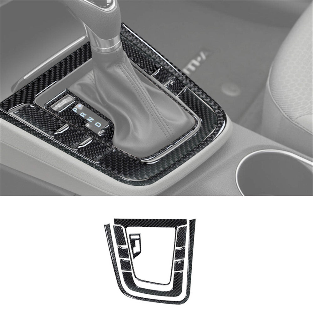 Carbon Fiber Interior Gear Shift Panel Cover Trim for Hyundai for Elantra 2016-2018