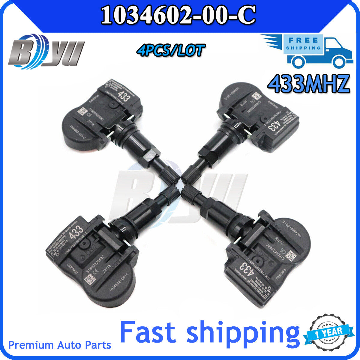 New Tire Pressure Sensor 1034602-00-C 433MHz for Tesla for Model S Model X Model 3