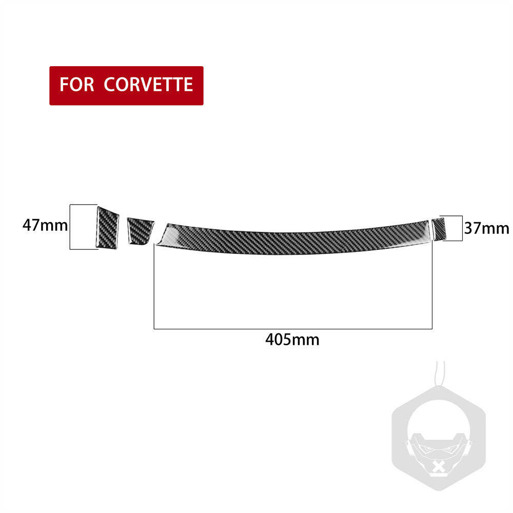 Kit for Chevrolet for Corvette C7 2014-19 Carbon Fiber for Co -pilot Dashboard Panel Trim