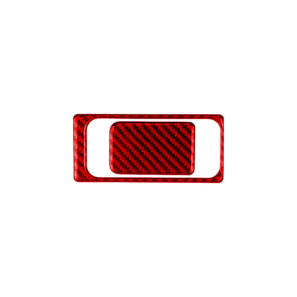 Red Carbon Fibre Button Grip Glove Box Trim for VW for Golf 8 MK8 GTI 2021