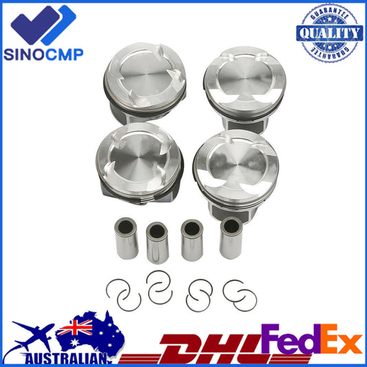 4Pcs Engine Pistons Rings Set ¦µ82.00mm for BMW F20 F23 F33 F55 F56 G30 120i 220i