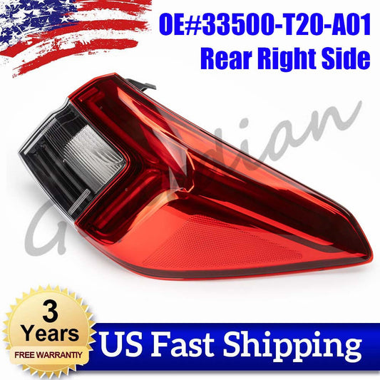 Passenger-side exterior taillight 33500-T20-A01, suitable for Honda for Civic sedans 22-23
