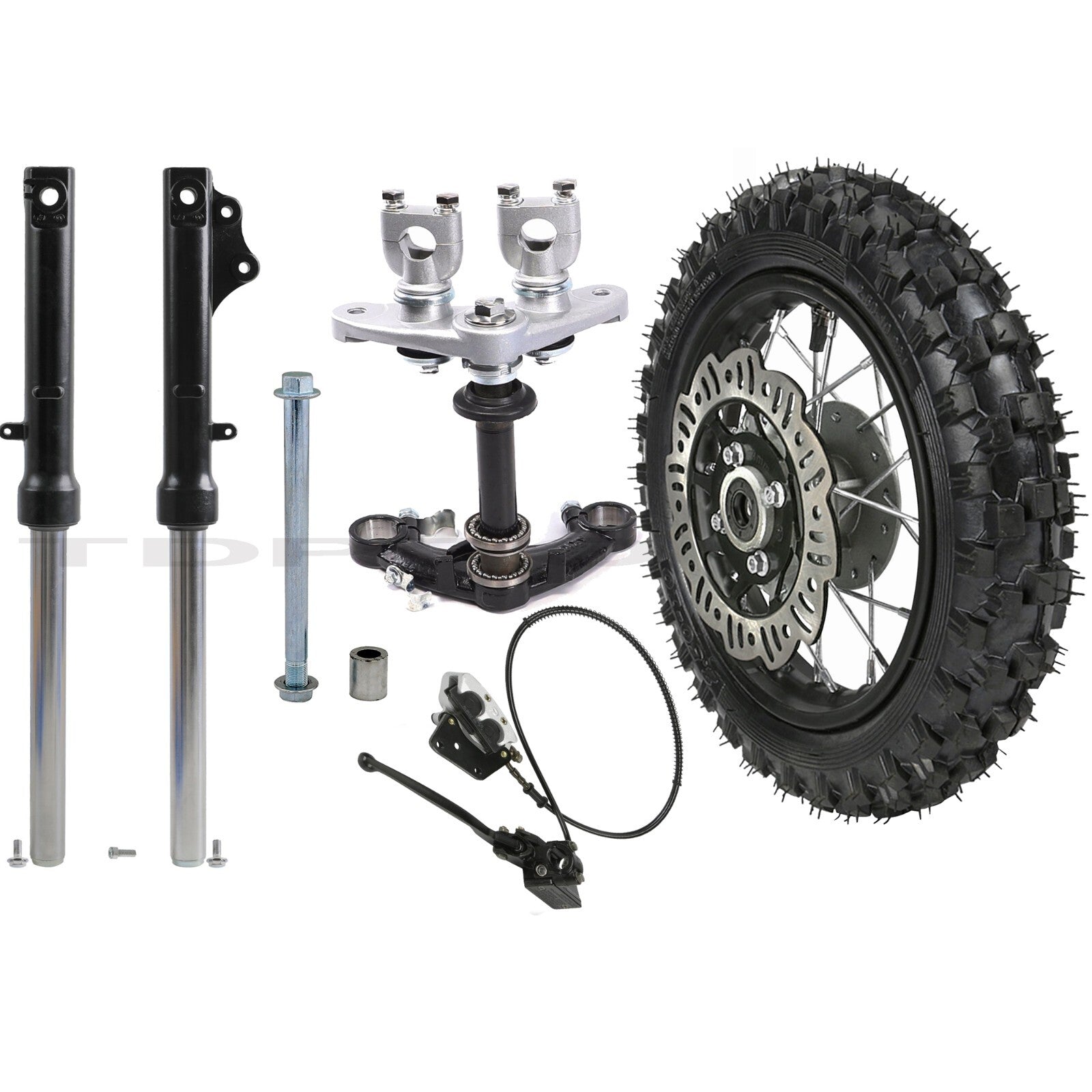 10-inch wheels, 2.50-10 front fork, triple-loaded cooling system for mini motocross bikes, JR50, CRF50