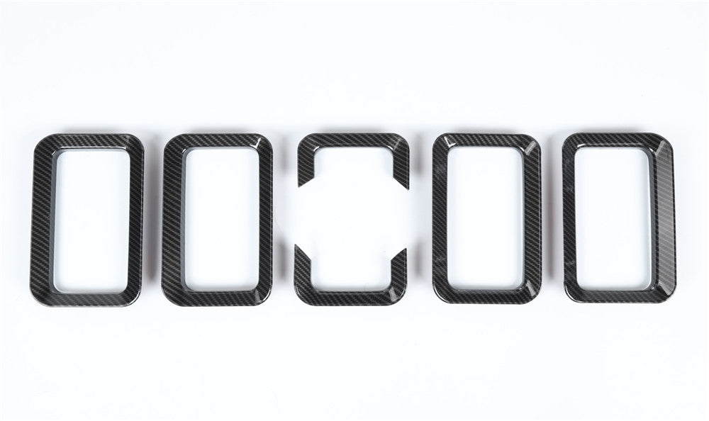 Carbon Fiber ABS Front Grill Grille Inserts Cover Fit for Suzuki for Jimny 2019-2022