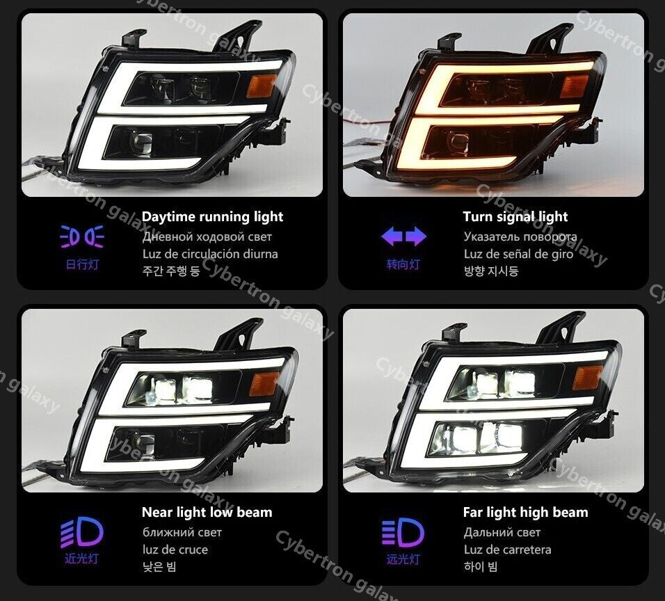 LED Headlights Upgrade For Pajero V97 2006-2021 V93 Montero V95 Dynamic Lamps
