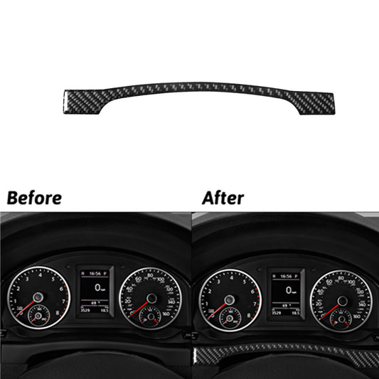Carbon Fiber Speedometer Strip Trim for Volkswagen for Tiguan 2013-2017