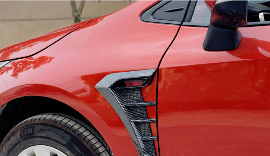 for Toyota for Corolla 21-24 2X Carbon Fiber Body Side Fender Air Vent Cover Trim