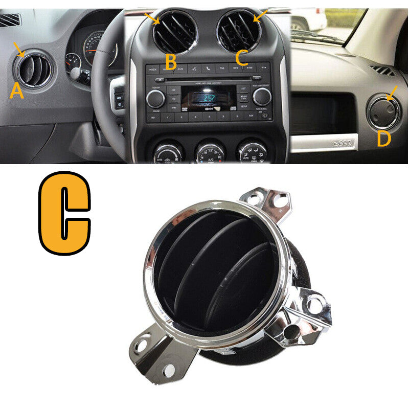 Suitable for Jeep Compass Patriot 2009 - 14 Front Dashboard Center Console Air Vent Socket