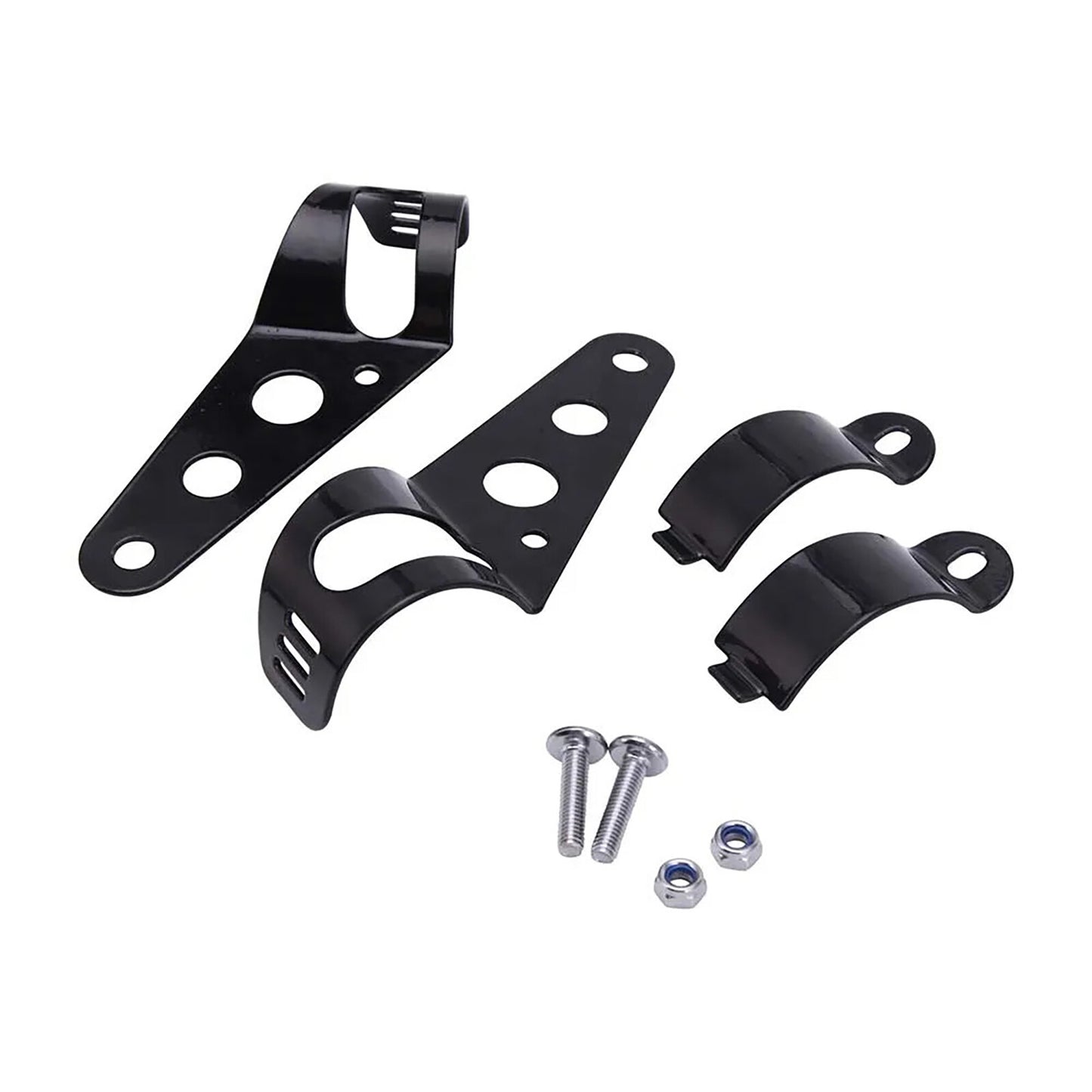 Fits for Honda for Kawasaki for Yamaha Racer Bobber Motorcycle LED Headlight High/Lo DRL