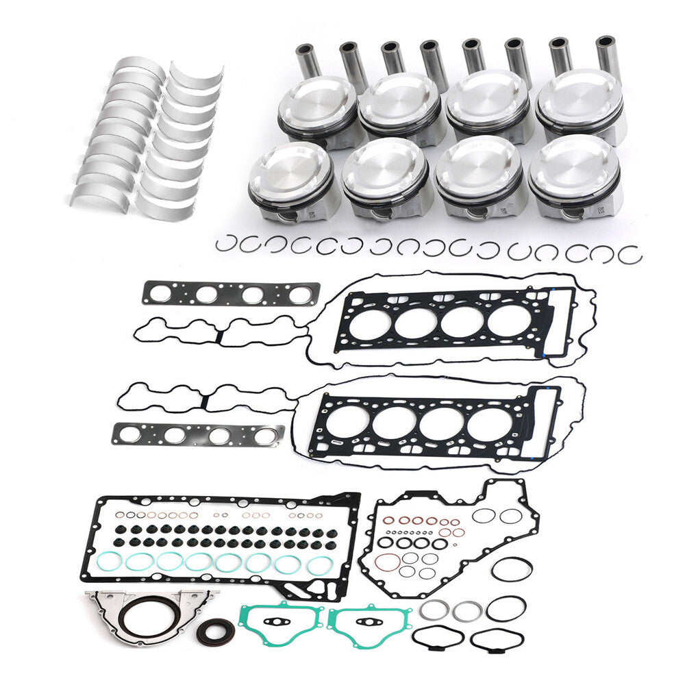 Complete Engine Overhaul Pistons Gaskets Kit fit for BMW X5 M E70 4.4L S63