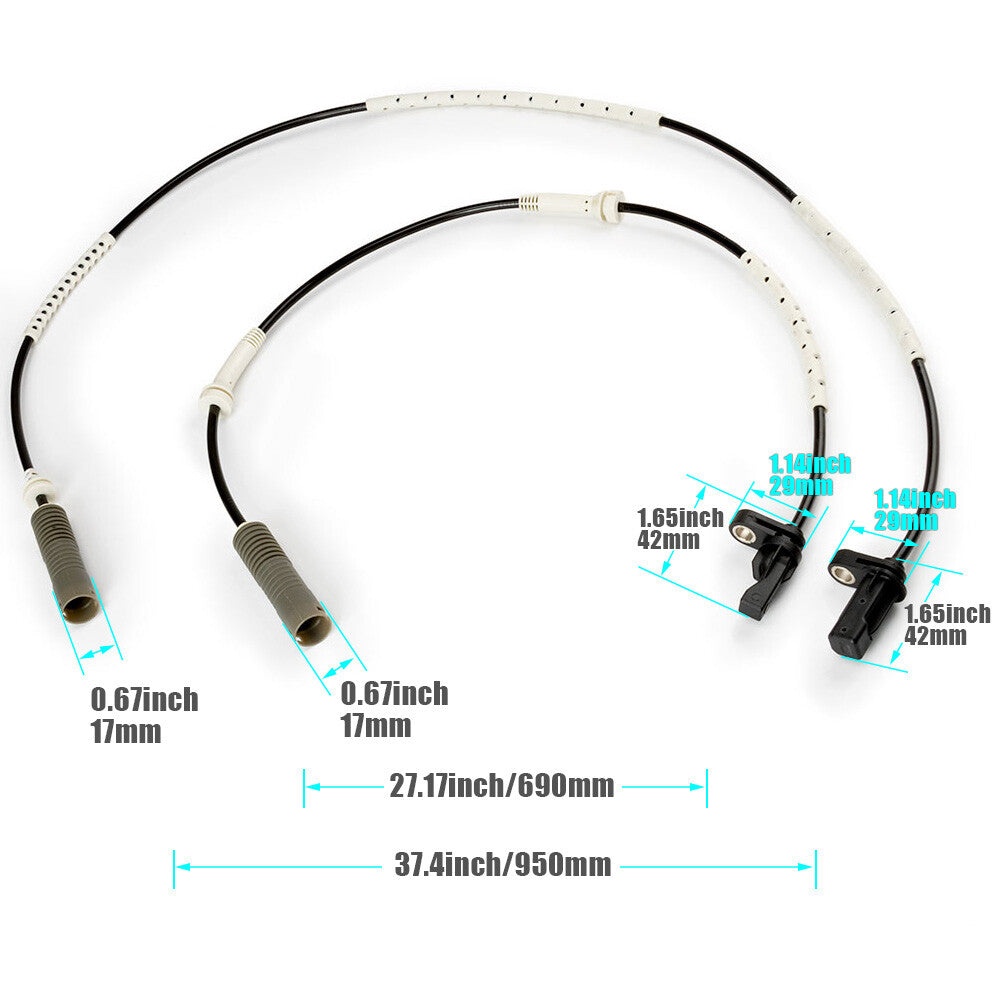 4X Front Rear ABS Wheel Speed Sensor for BMW 328i 128i 325i 330i Left+Right AU