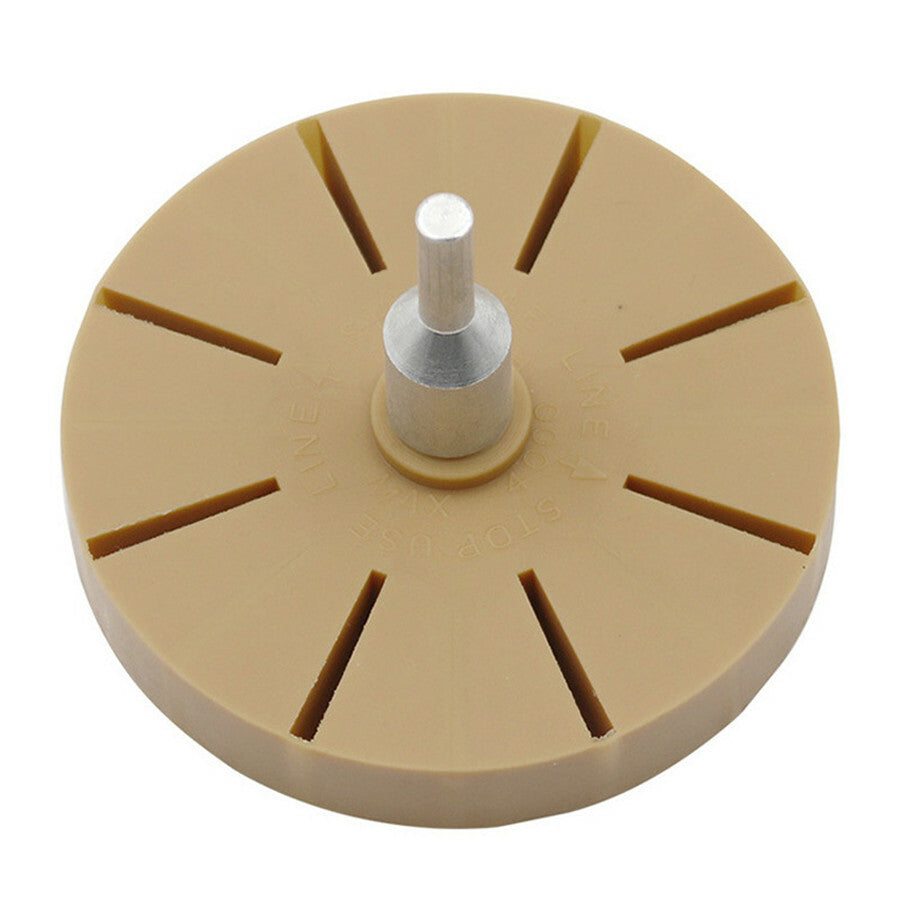 2-Pack Rubber Eraser Wheel & Drill Adapter For Vinyl Decal Adhesive Remover Tool