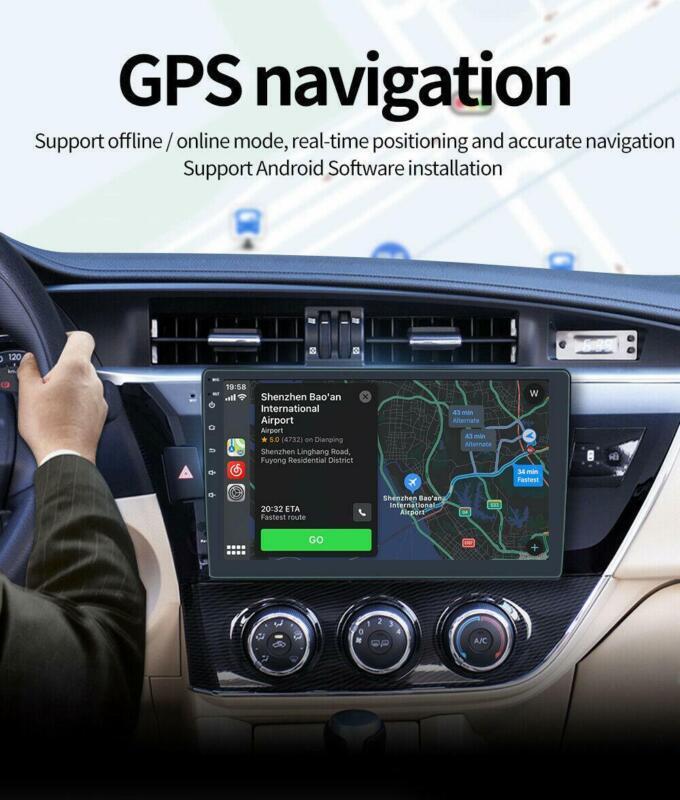 Auto Bluetooth Stereo Radio 9in HD GPS Android Player 1+16GB FM AM RDS W/Camera