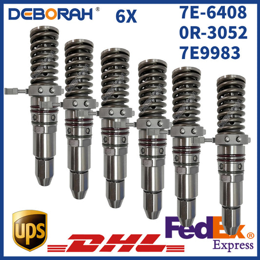 6X Fuel Injector 7E-6408 7E6408 0R-3052 Caterpillar CAT Engine 3508 3512 3516