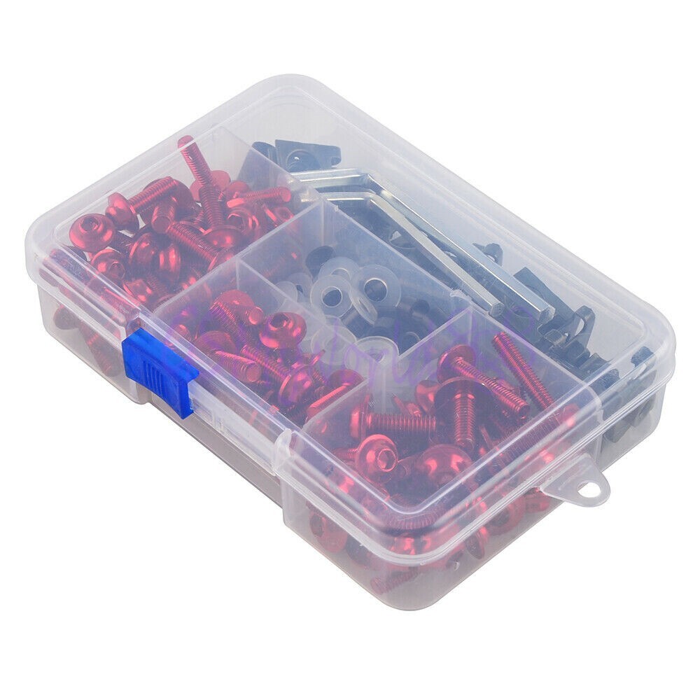 Red Complete Fairing Bolt Kit Body Screws Fit For 2006 2007 for Yamaha YZF R6