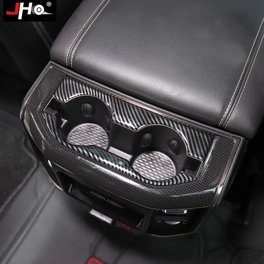 For 2019-2021 for Dodge for Ram 1500 Carbon Fiber Rear Center Water Cup Holder Panel