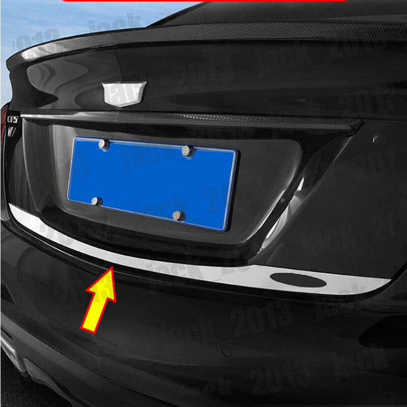 STAINLESS REAR TRUNK TAIL GATE DOOR LID COVER TRIM for Cadillac CT5 2020-2023