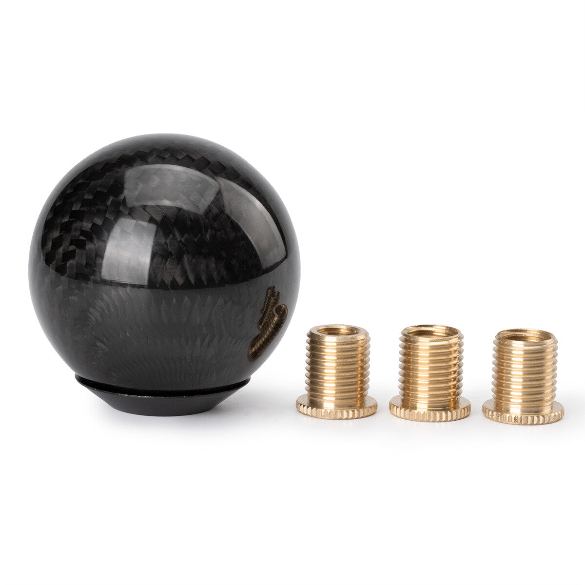 Universal spherical carbon fiber automotive gear shift lever
