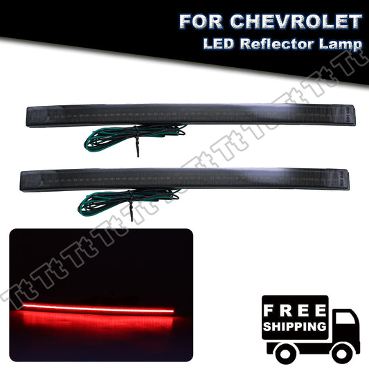 Smoked LED Rear Bumper Reflector Lights for 2014-2019 for Chevrolet for Corvette C7