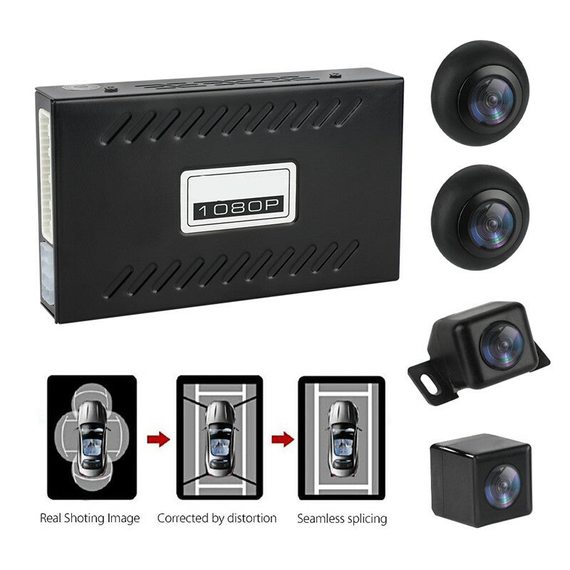 360Degree Surround Bird View System Panoramic View Car Cameras 4-CH DVR Recorder