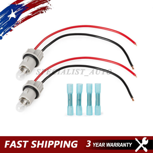 2X Side Marker Lamp Light Bulb Socket Wire Harness for Mercedes E-Class W210