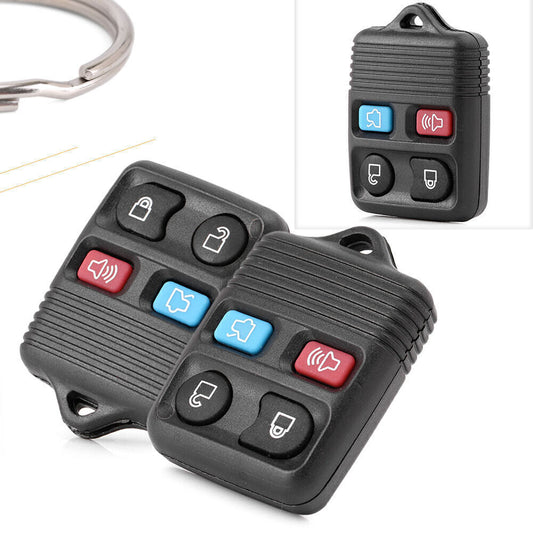 Remote Control Keyless Entry Replacement Key Fob 4-Button for Ford for Mercury Pair