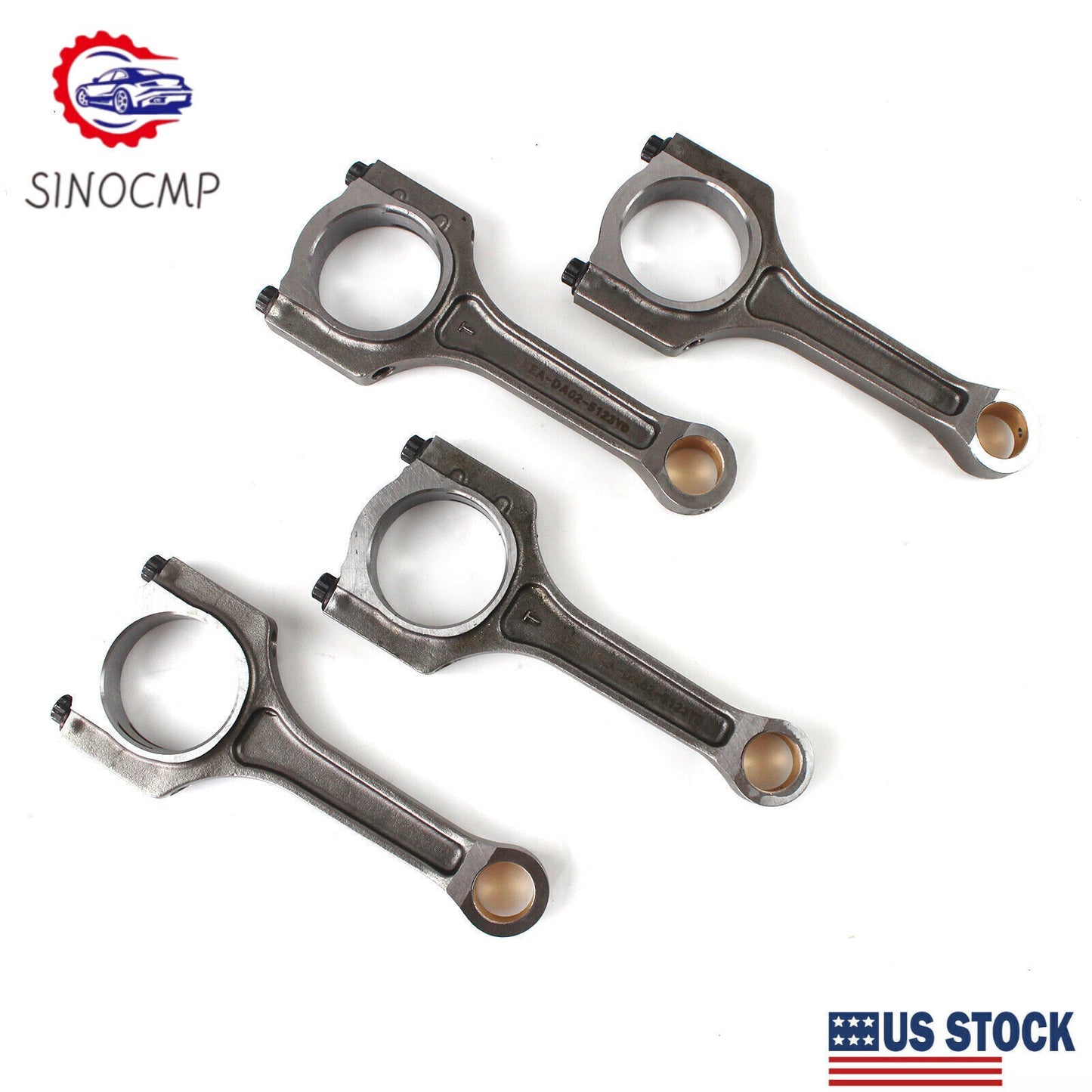 4pcs Connecting Rod 23510-2G440 for 12-16 for Hyundai for Genesis Coupe for Kia Optima US