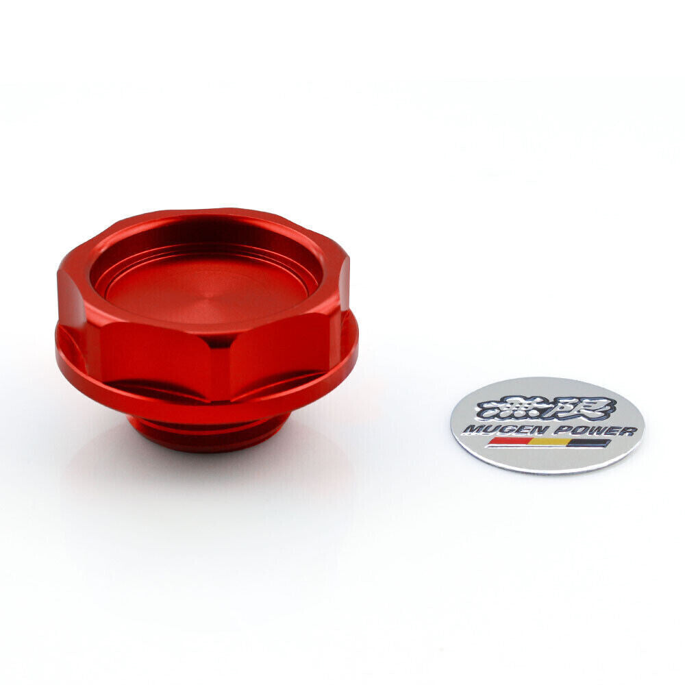 Oil Filler Cap+ Radiator Cap+ Oil Dipstick for Honda for Acura K20 K Series Red
