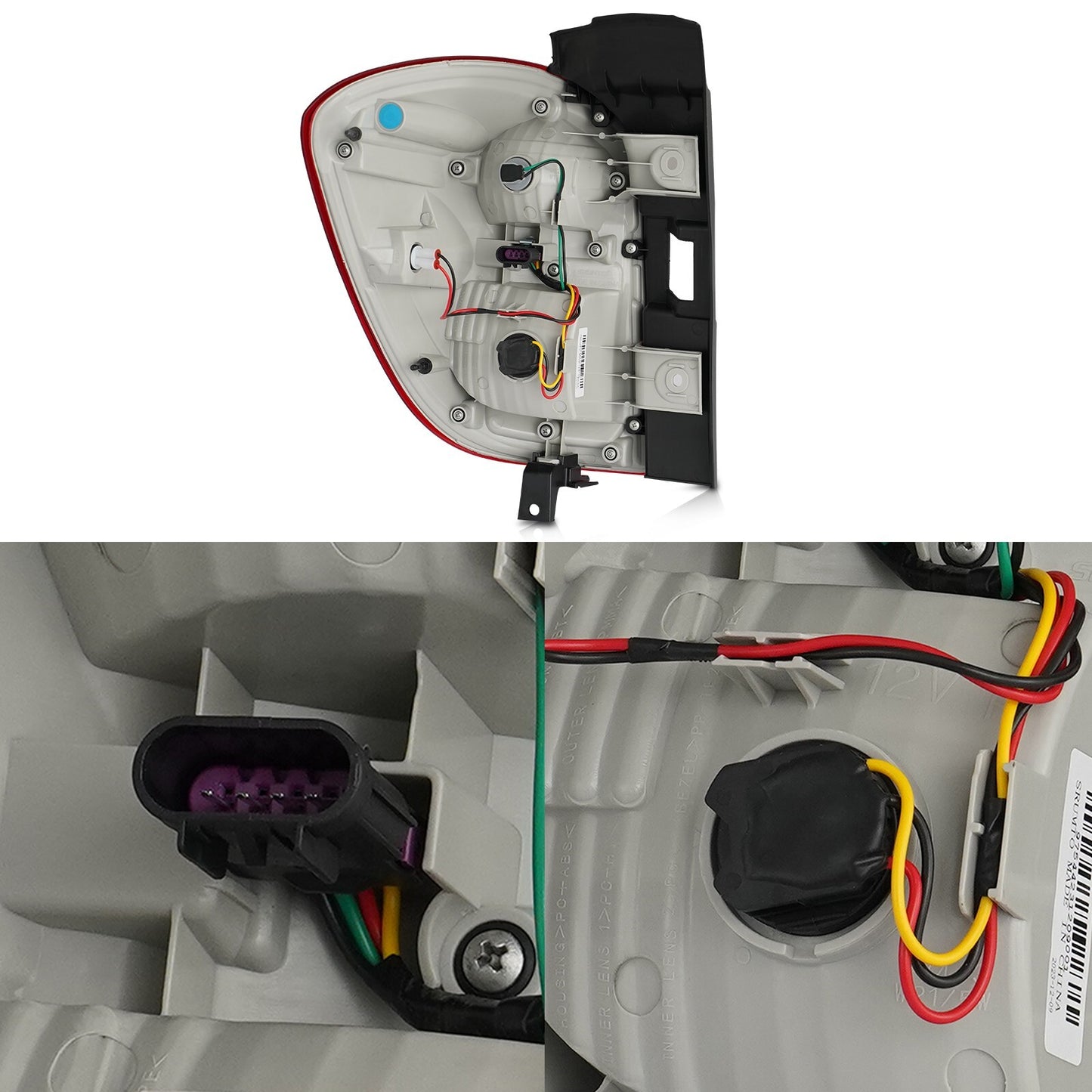 Suitable for 2016-2017 for Chevrolet Equinox halogen taillights with right-hand passenger side bulb.