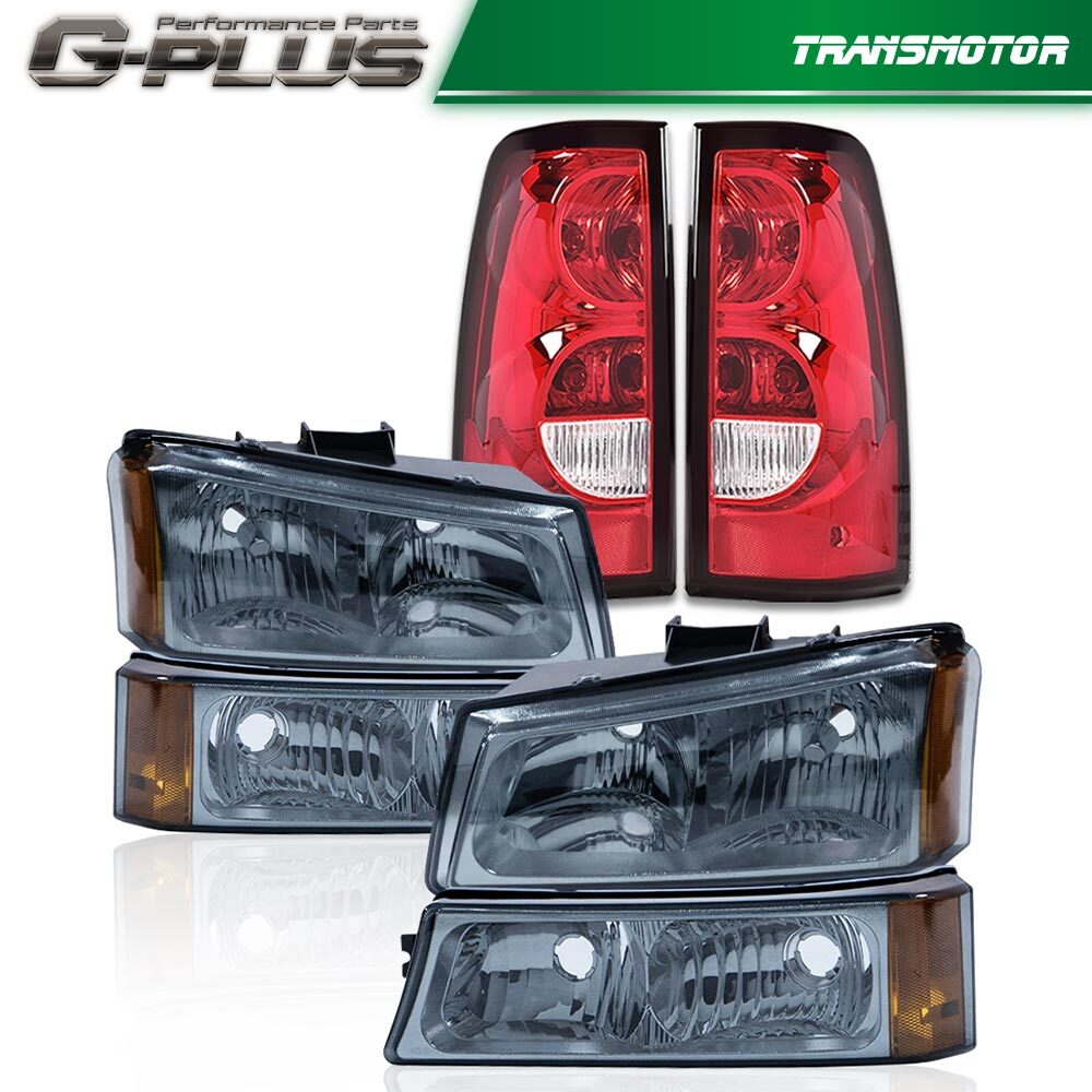 Smoke/amber headlights + taillights suitable for 03-06 for Chevrolet Silverado 1500 2500