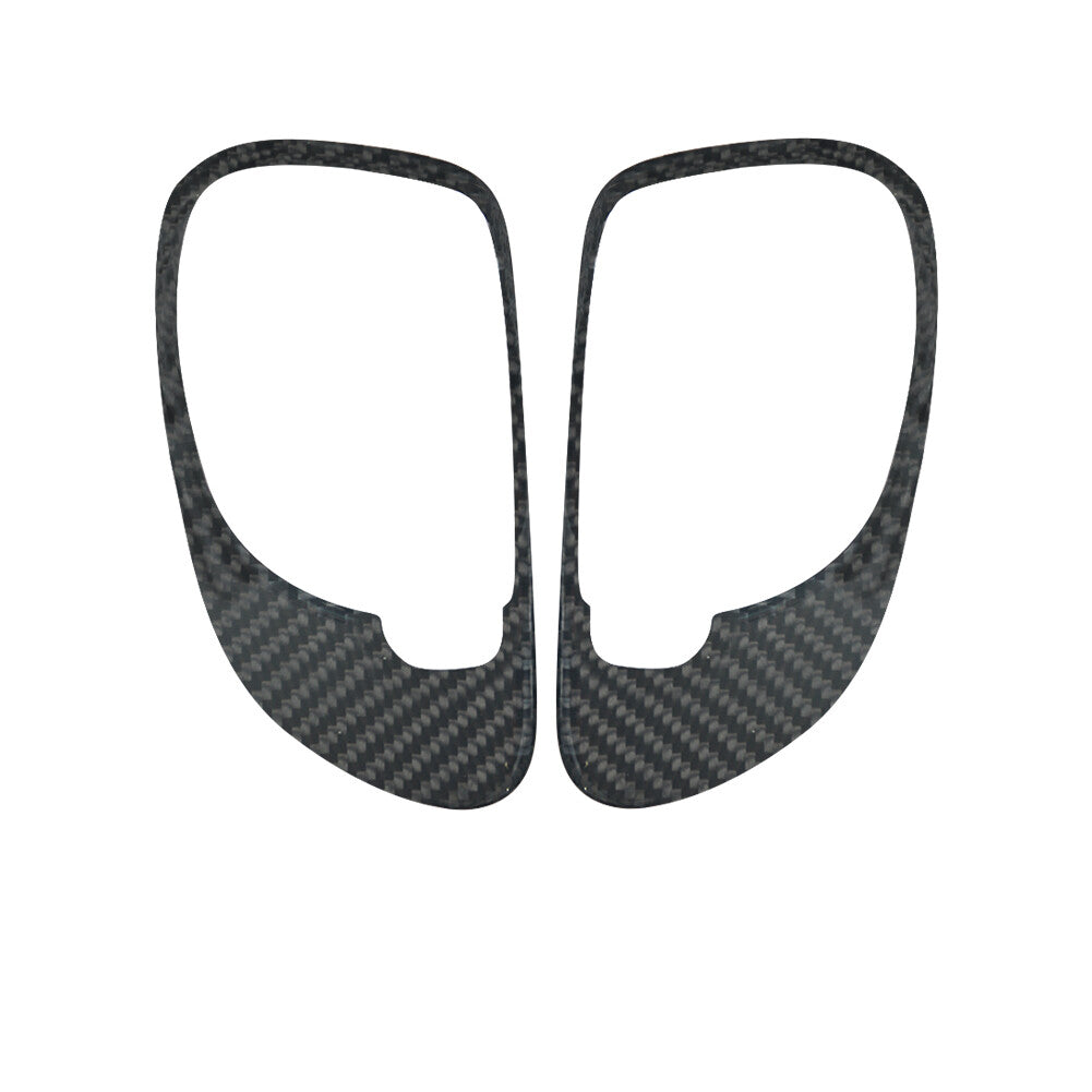2X Carbon Fiber Rear Door Handle Frame Cover Trim for Chrysler 200 2011-2014