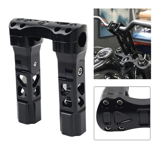 6.5 Pullback Handlebar Risers Clamps Fit for Harley Dyna Softail Sportster 1 Bar