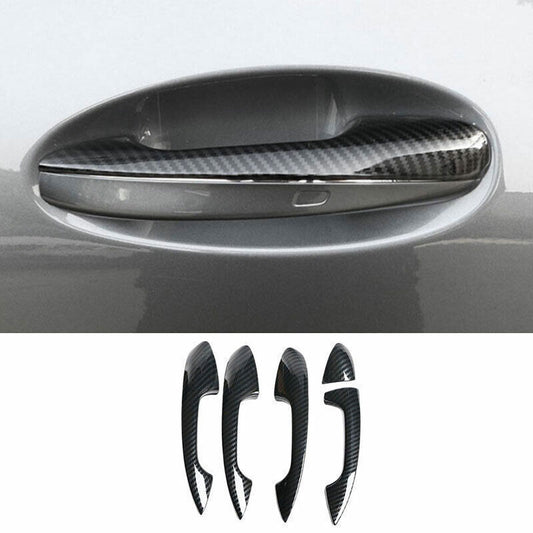 for Benz GLE GLS 2020-23 Carbon Fiber Exterior Outside Door Handle Cover Trim 5P