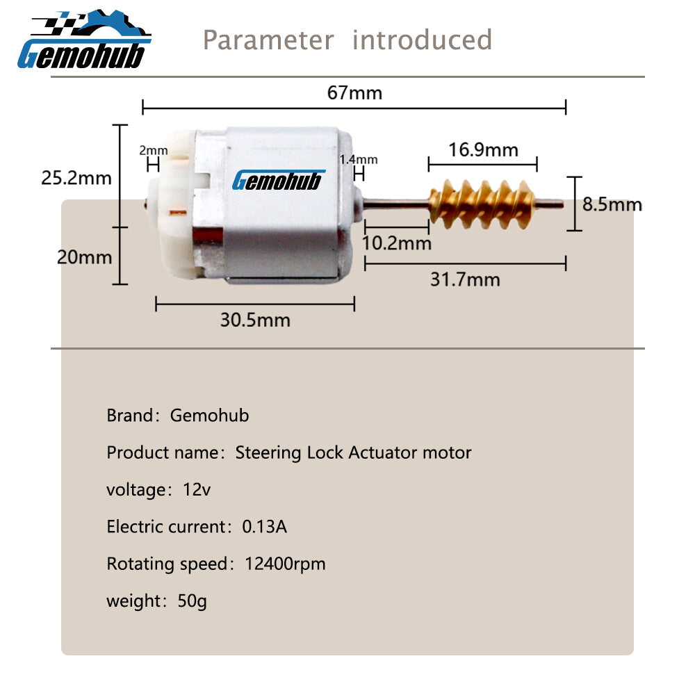 68292350AC Steering Column Lock motor for 2018-2023 for Jeep for Wrangler JL MK4
