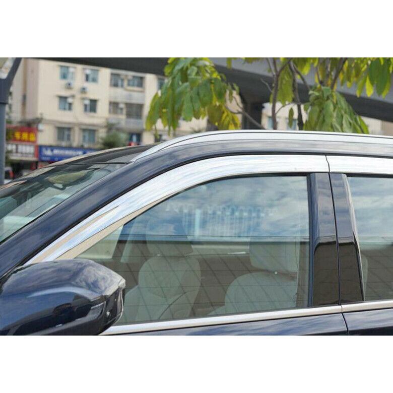 for Hyundai Palisade 2020-22 Chrome Window Vent Visor Sun Rain Deflector Guard6