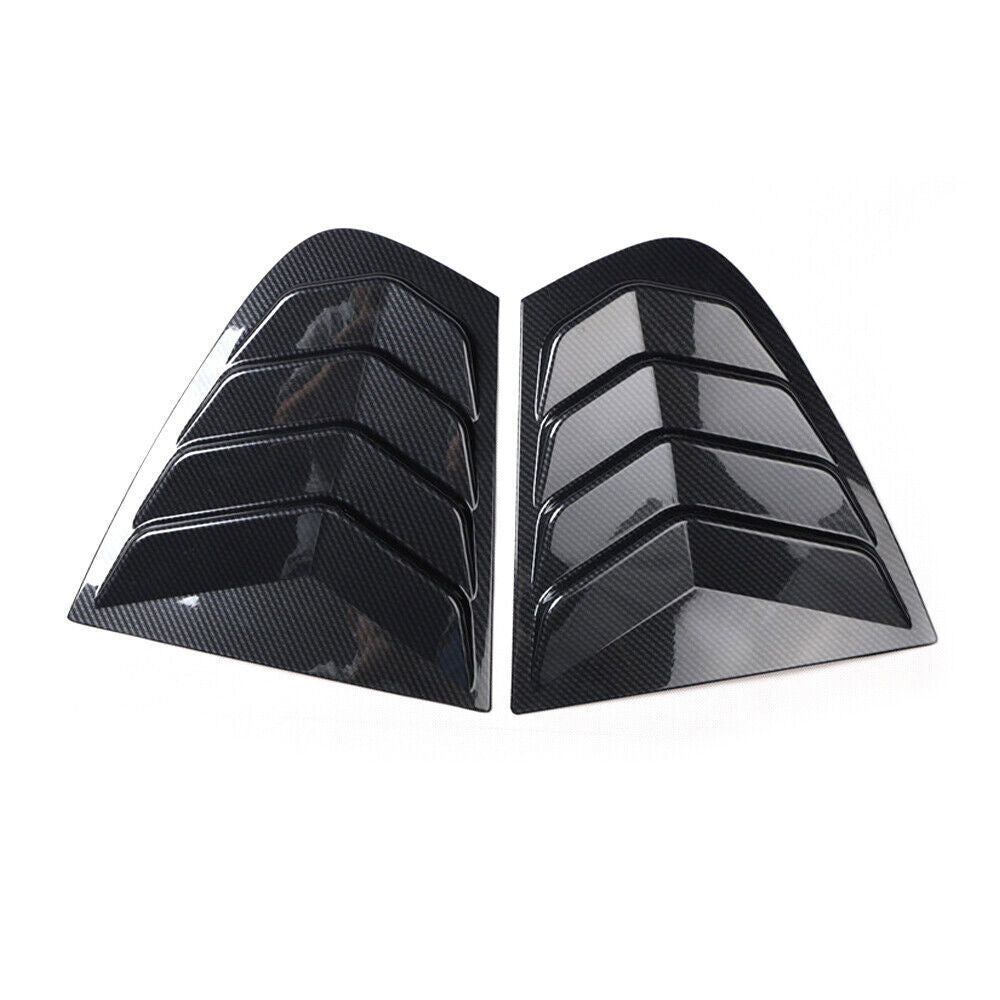 Side Window Louvers Cover Vent Cover Fit for BMW 3 Series 2014-2018 Carbon Fiber